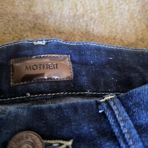 Mother Skinny Jeans High waisted Looker Ankle Size 24 - Picture 5 of 14